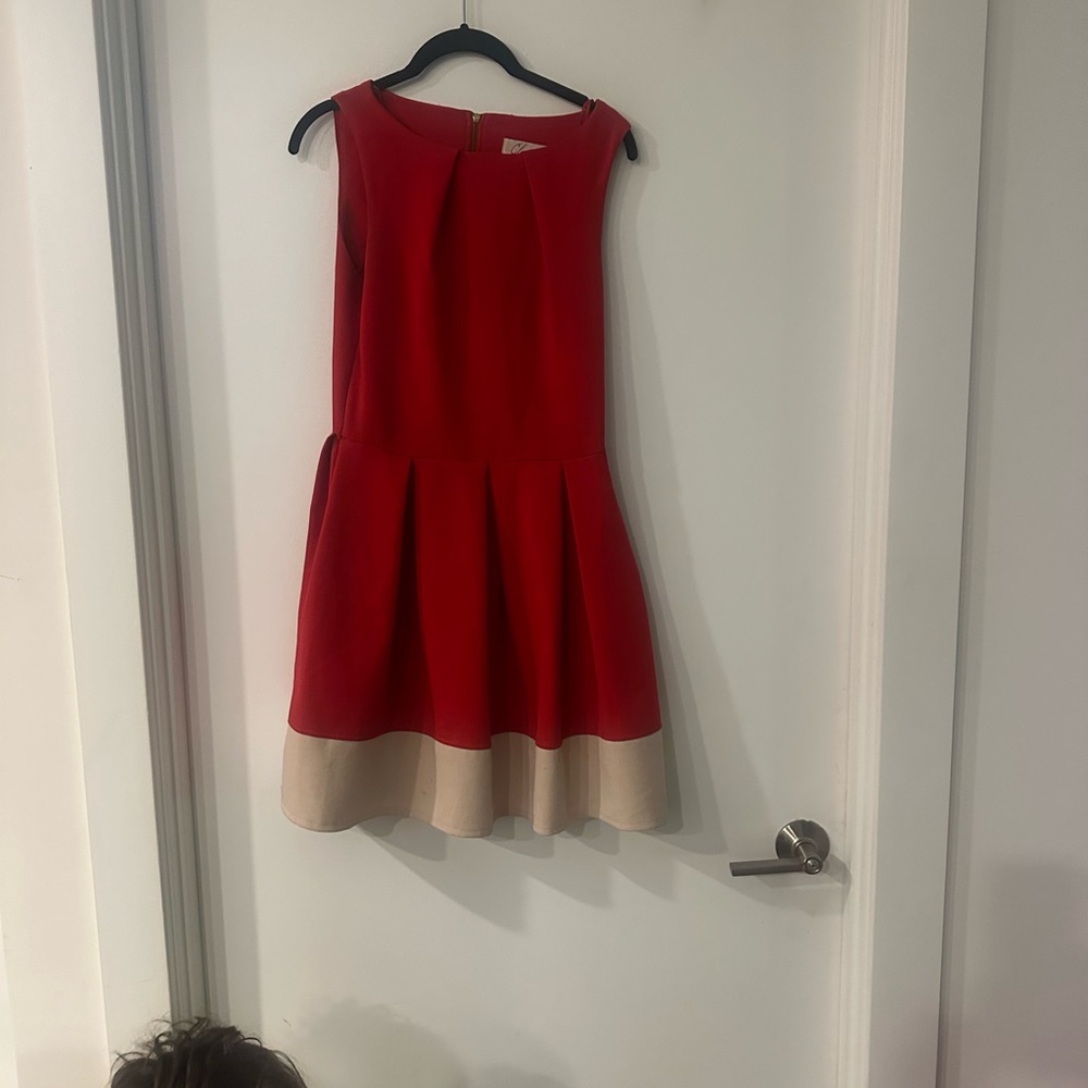 Super Flattering and Flirty Closet Vibrant Red Dress